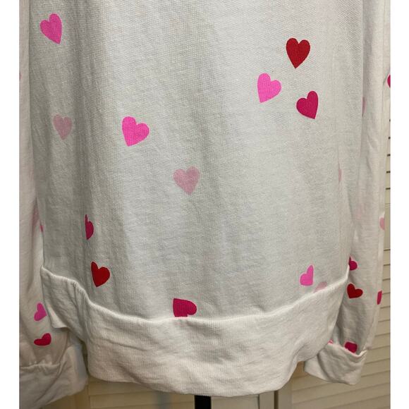Lilly Pulitzer Womens Jansen Lots‎ of Love Heart Long Puff Sleeve Sweatshirt - Picture 4 of 8